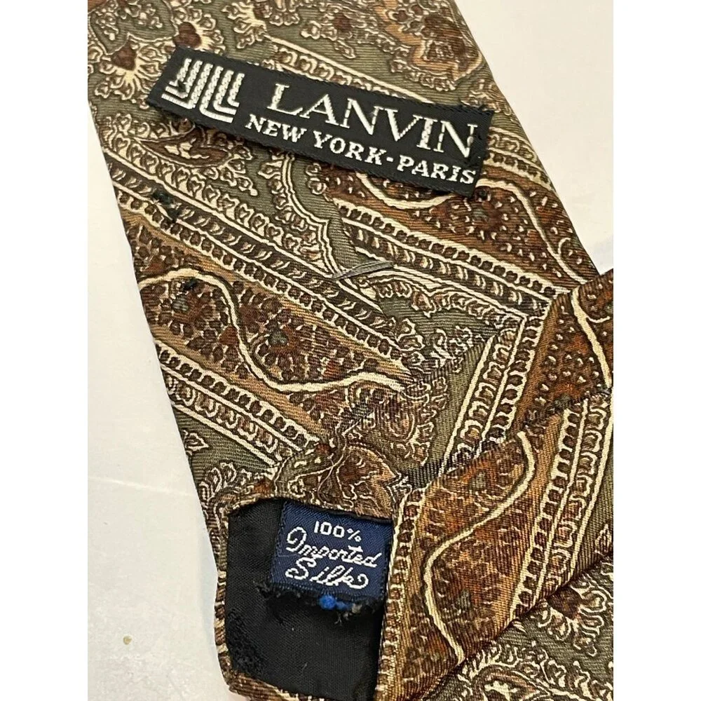 Lanvin silk neck tie 57